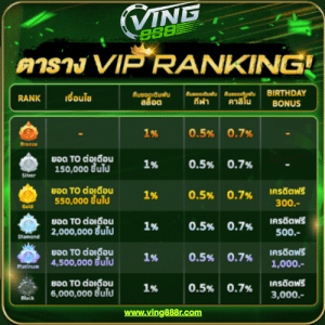 VING888 ตาราง VIP